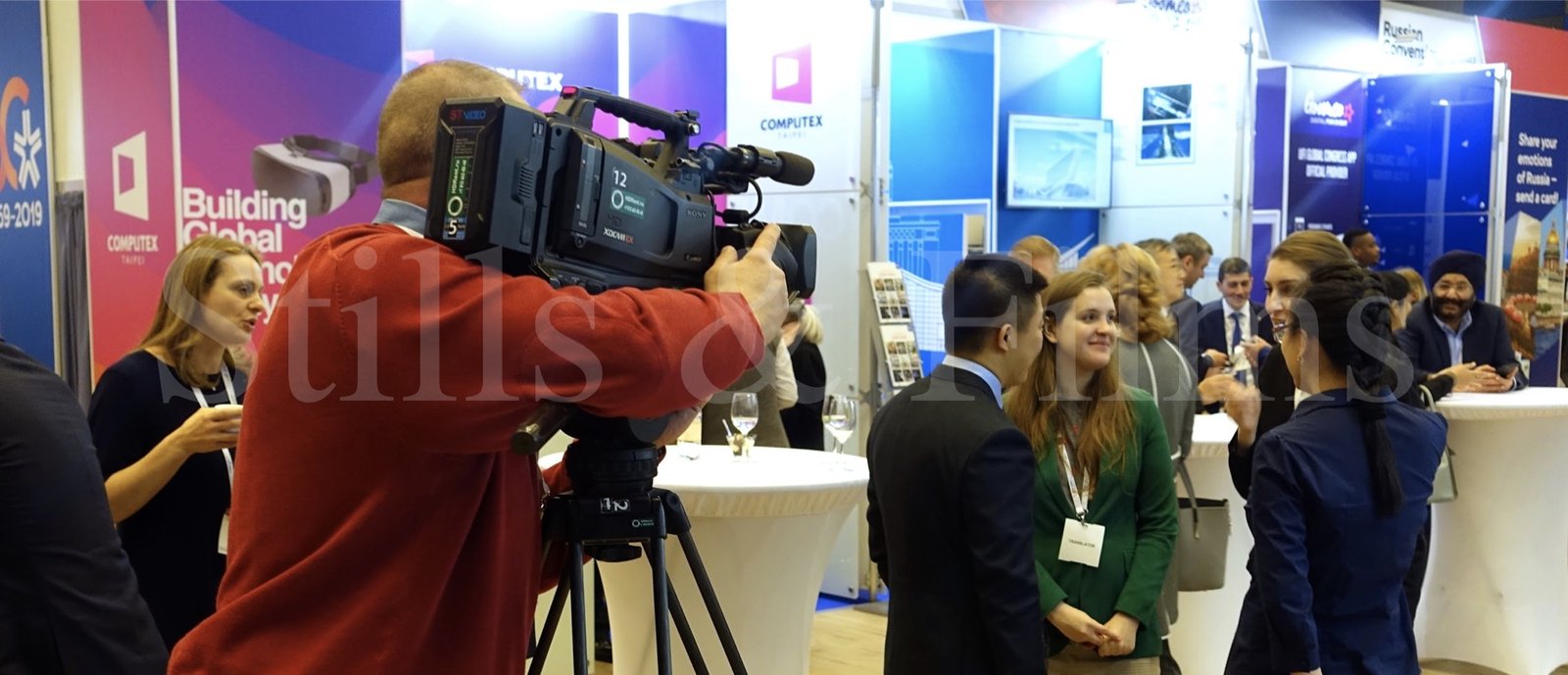 Video Crew St.Petersburg filming at the UFI conference