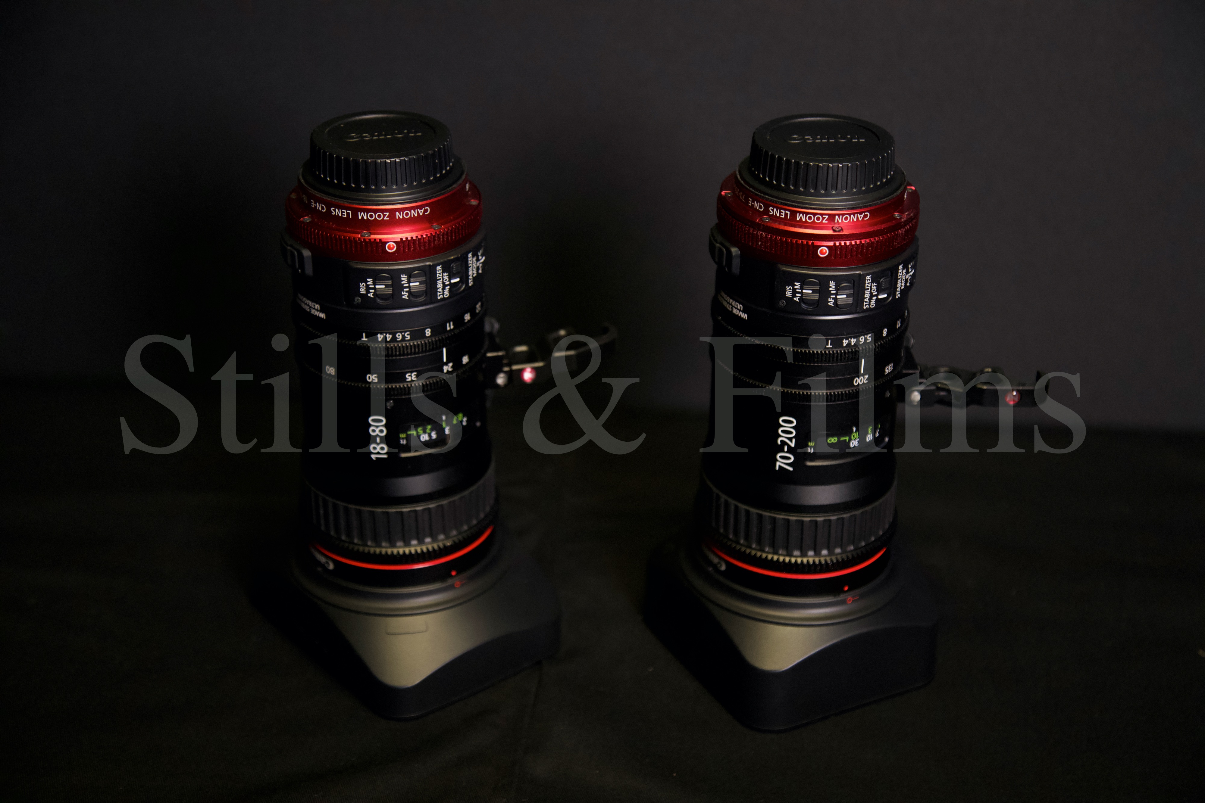 Canon 18-80mm & 70-200mm motorised cinema zoom lenses
