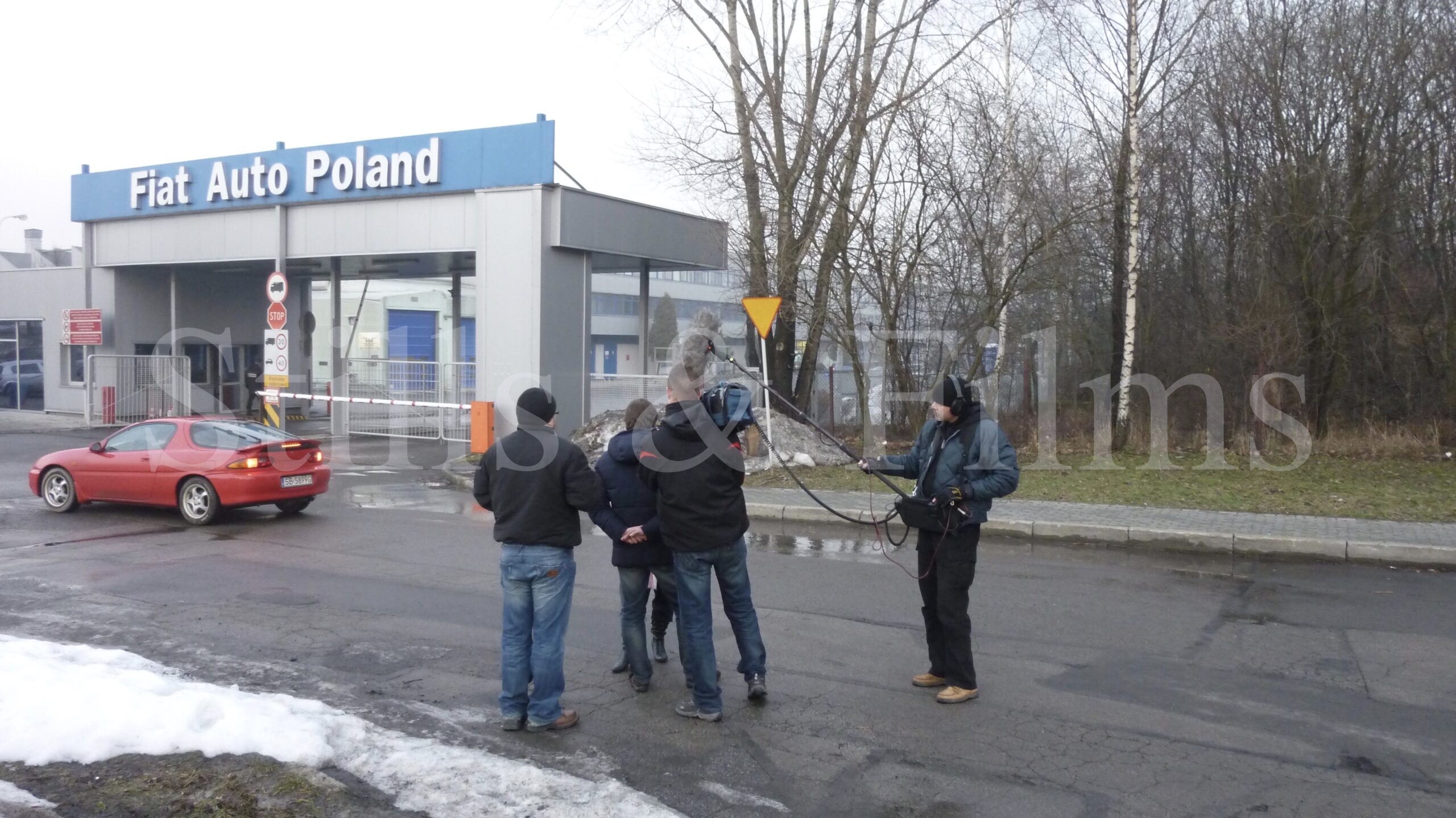 Video Crew Warsaw films at FIAT for an Italian broadcaster