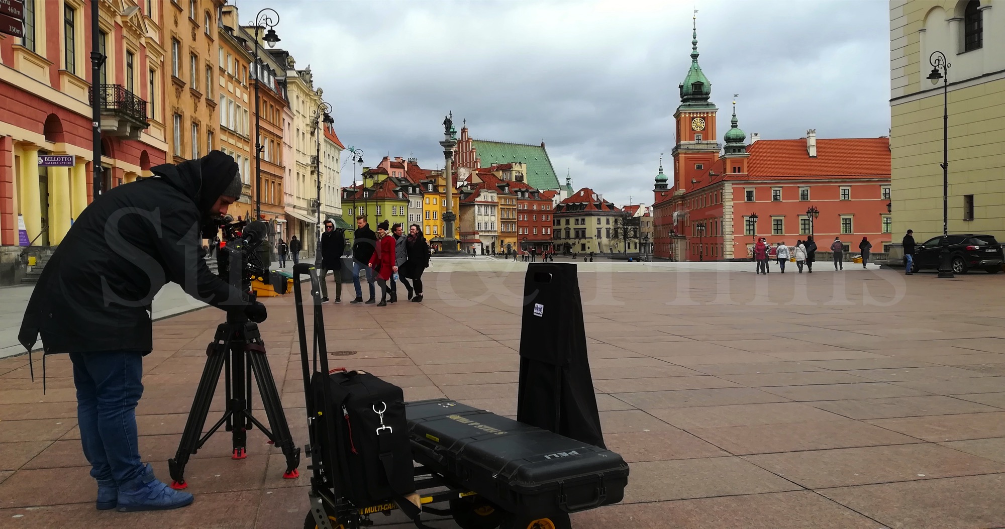 Filming b-roll in Warsaw, Poland