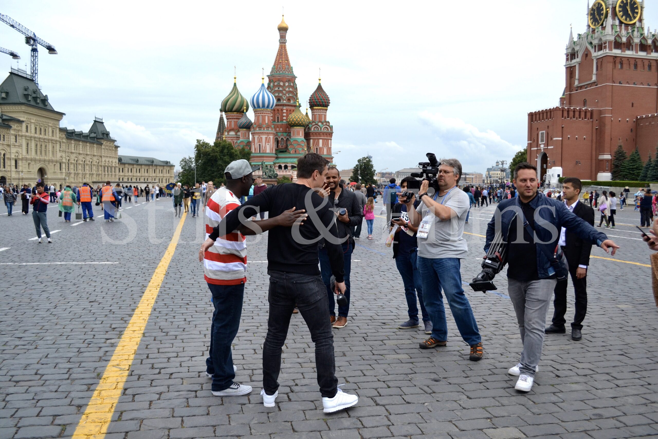 Our Moscow video crew filmed at the Red Square with soccer player Gary Neville during the World Cup 2018