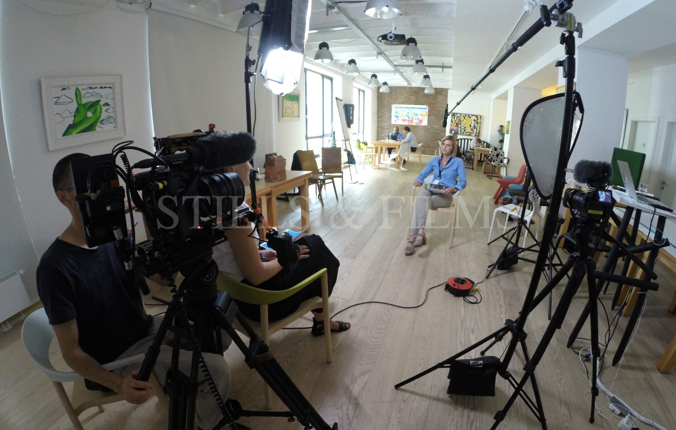Our video crew in Vienna filming corporate interviews for McKinsey & Company, Inc. in Vienna, Austria