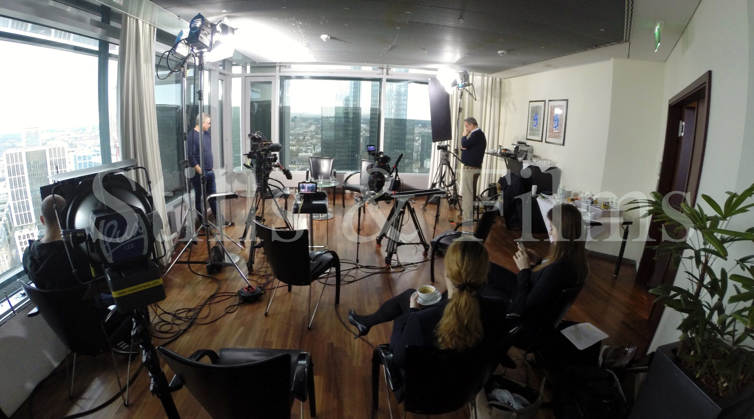 We were on a multi camera production in one of Frankfurt's high rises for a UK production