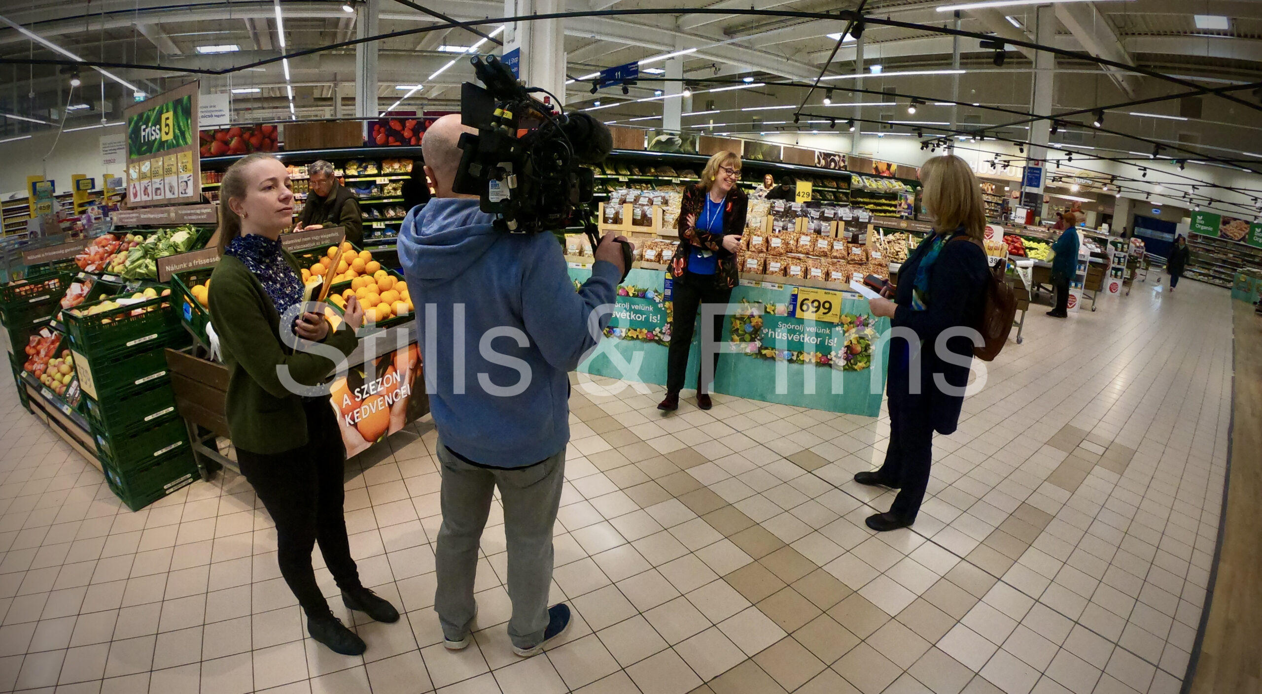 We were filming at TESCO in Budapest, Hungary