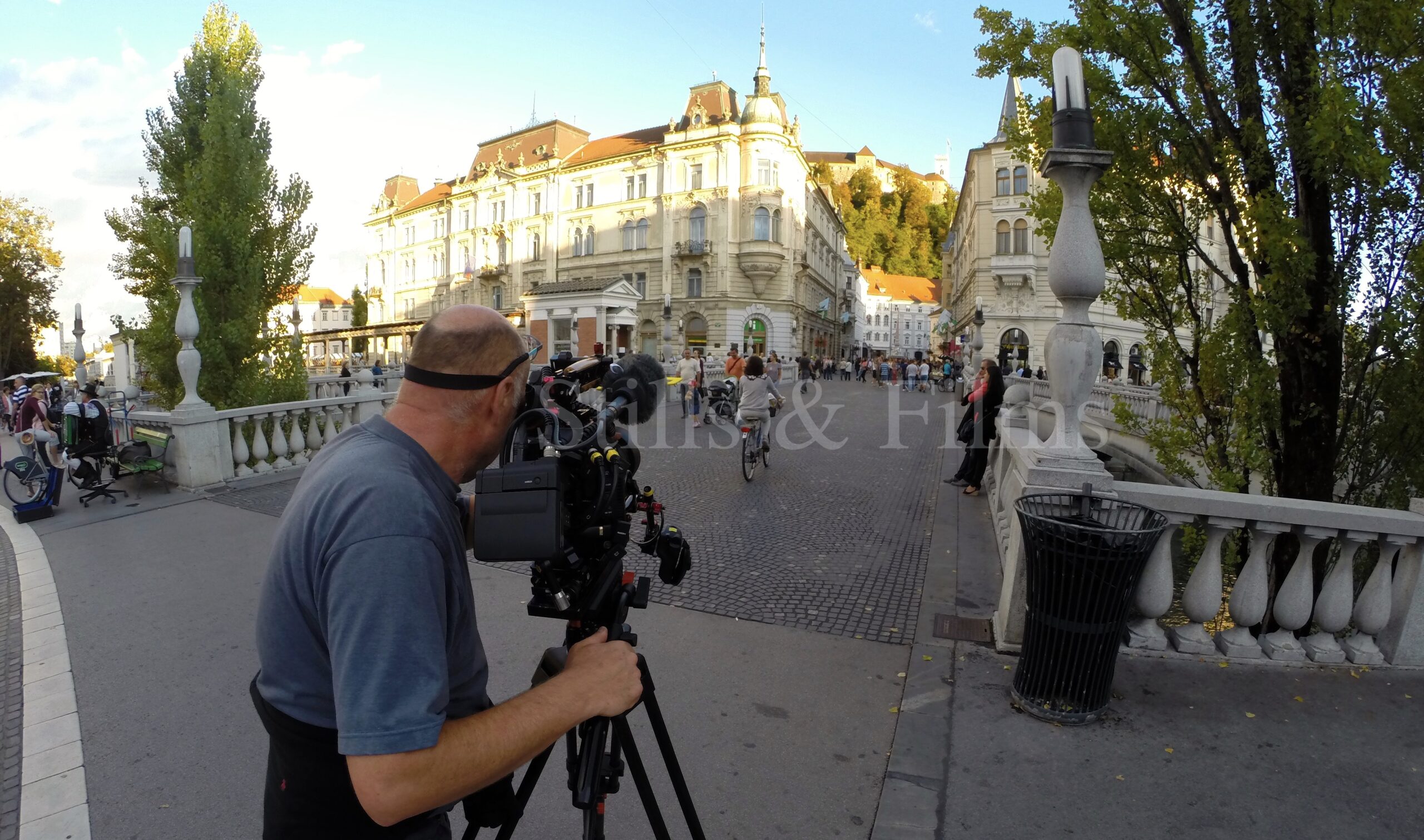 We were filming city b-roll in Ljubljana for a UK production.